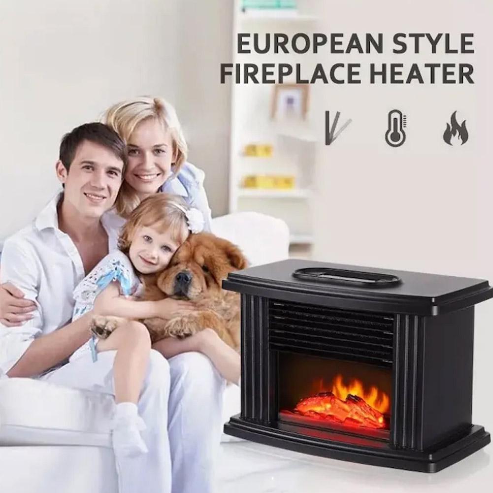 thumbnail image 2 of SGACAI Chimenea eléctrica mini de 500 W, calentador de espacio vertical, chimenea eléctrica, 2 of 7