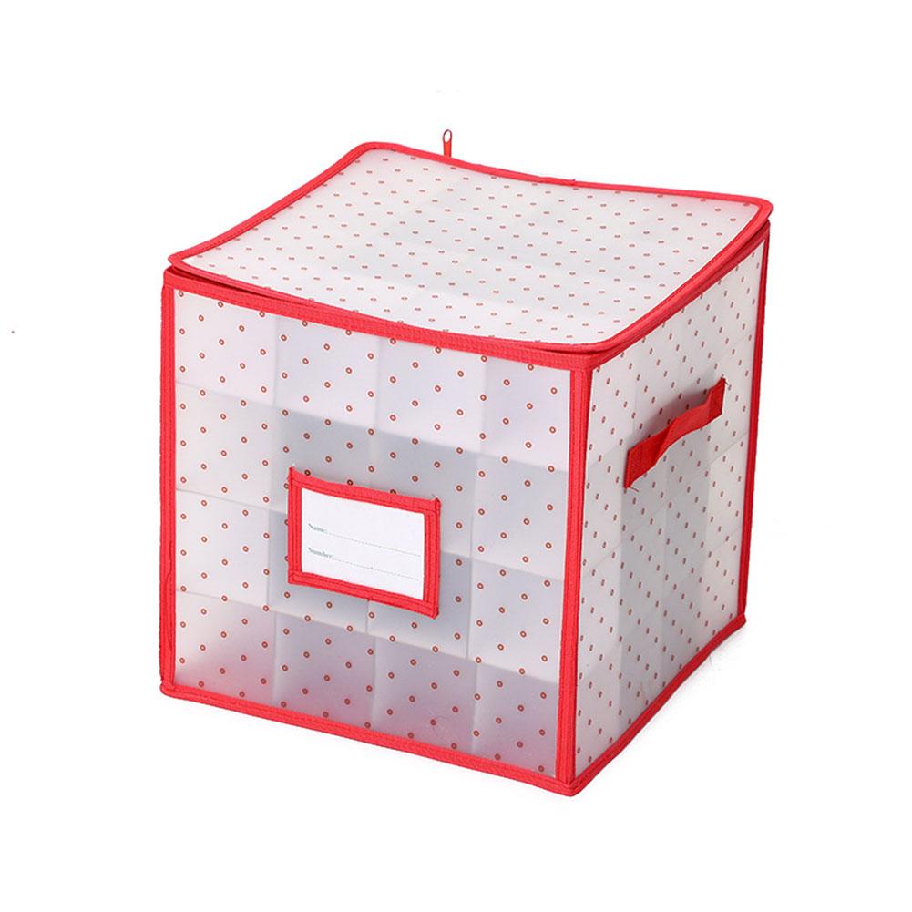 thumbnail image 5 of Wartleves Caja de almacenamiento de bolas de Navidad, organizador de bolsas para decoración de árboles de Navidad, 5 of 7