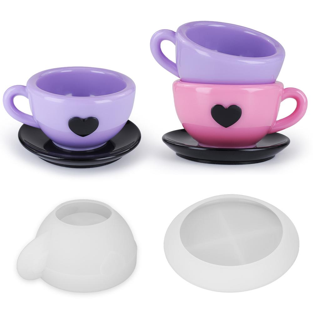 thumbnail image 4 of Ruifaya Molde de silicona para taza de té Love, hecho a mano, para hacer tazas de café hechas de cemento y yeso ✨s, 4 of 7