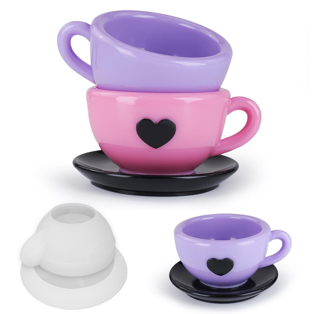 thumbnail image 3 of Ruifaya Molde de silicona para taza de té Love, hecho a mano, para hacer tazas de café hechas de cemento y yeso ✨s, 3 of 7