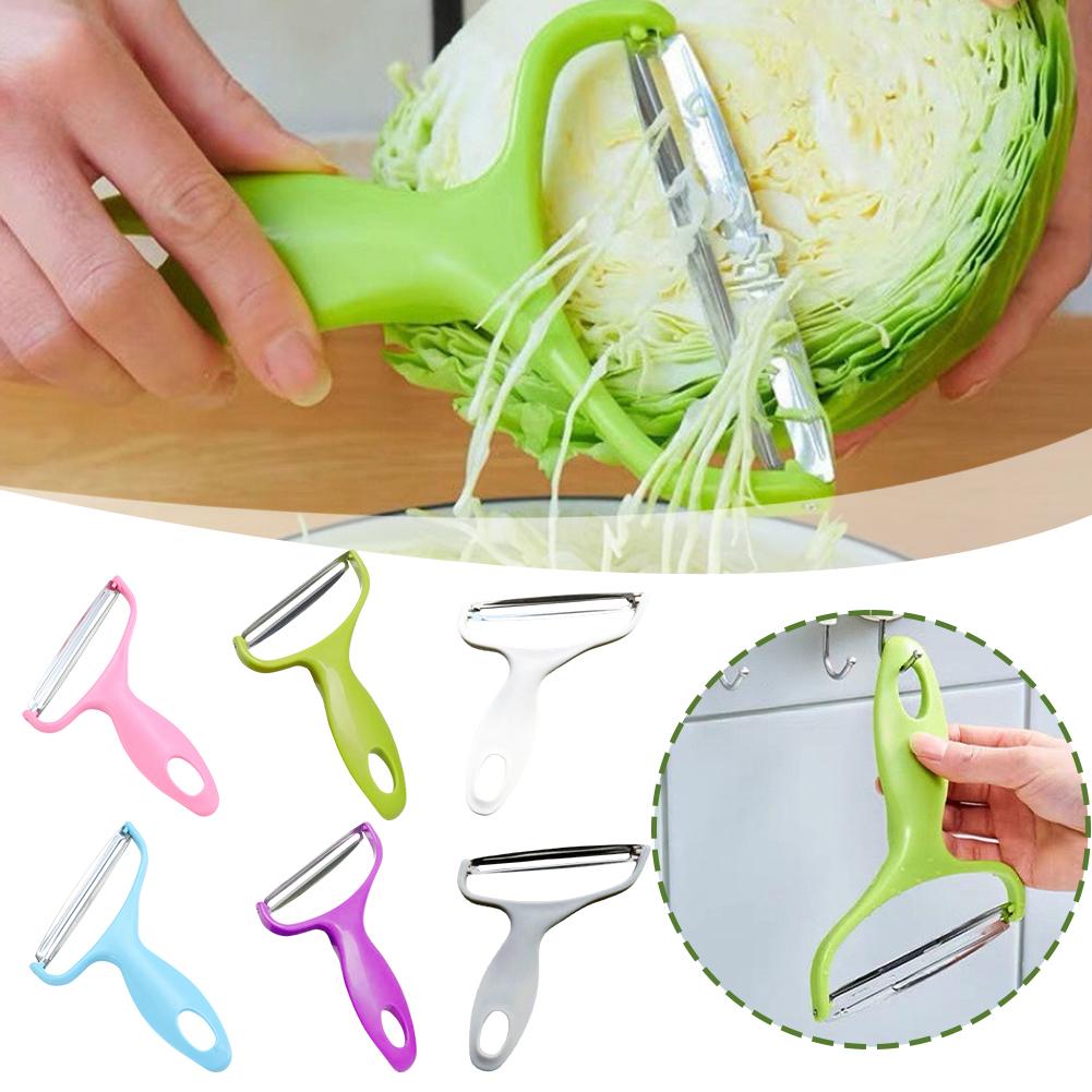 thumbnail image 2 of Ruifaya Pelador de frutas, máquina cortadora de repollo rallado, cuchillo pelador de acero inoxidable, utensilio para repollo rallado, herramienta para ensalada de col para restaurante, accesorios d, 2 of 7