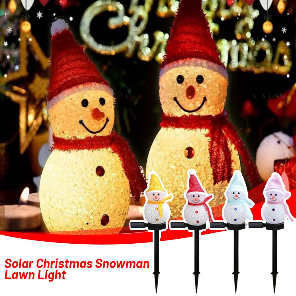 thumbnail image 2 of SGACAI Luces solares de muñeco de nieve para decoración de exteriores, adornos para paisajes y caminos., 2 of 7