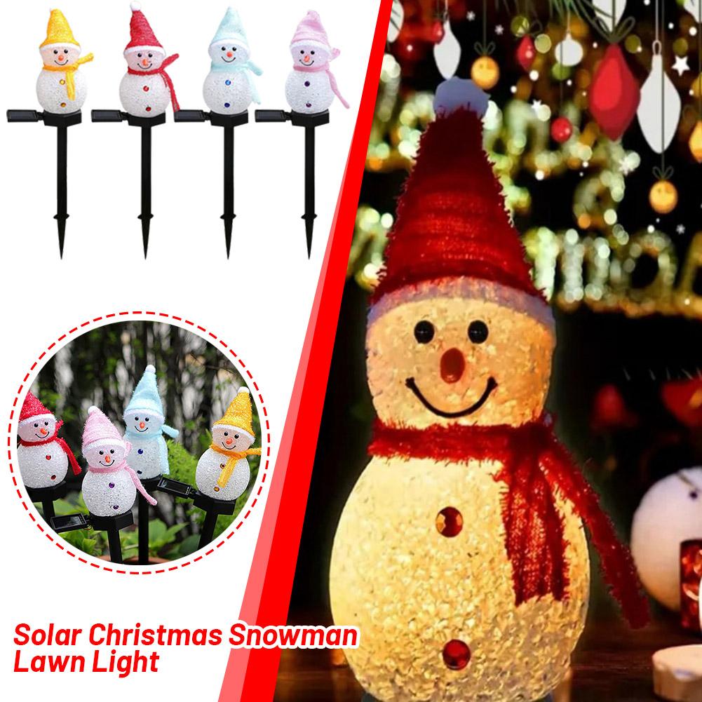thumbnail image 3 of SGACAI Luces solares de muñeco de nieve para decoración de exteriores, adornos para paisajes y caminos., 3 of 7