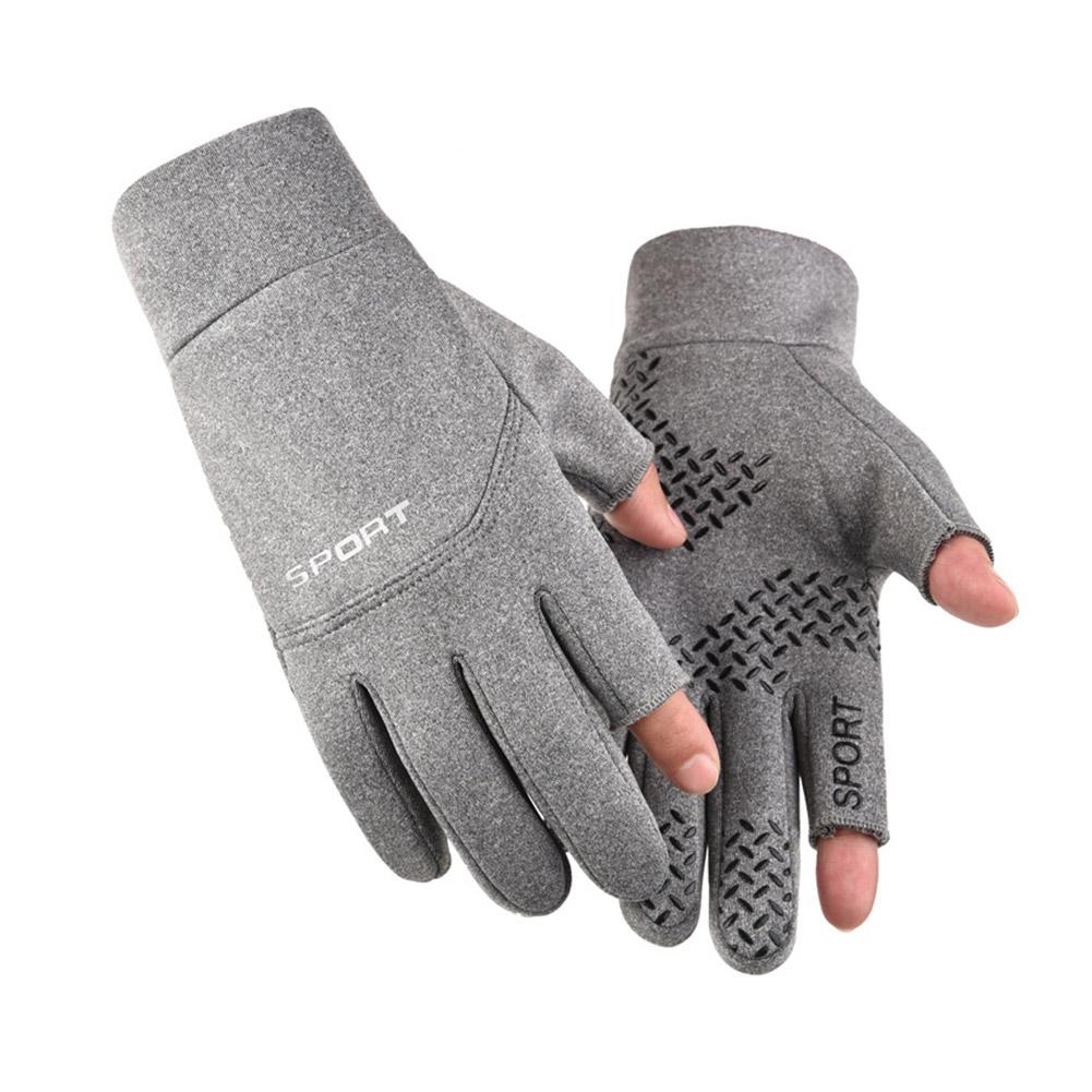 thumbnail image 4 of Wartleves 1 par de guantes de ciclismo con 2 dedos cortados para mujer y hombre, universales, mantienen el calor, GXT, 4 of 7