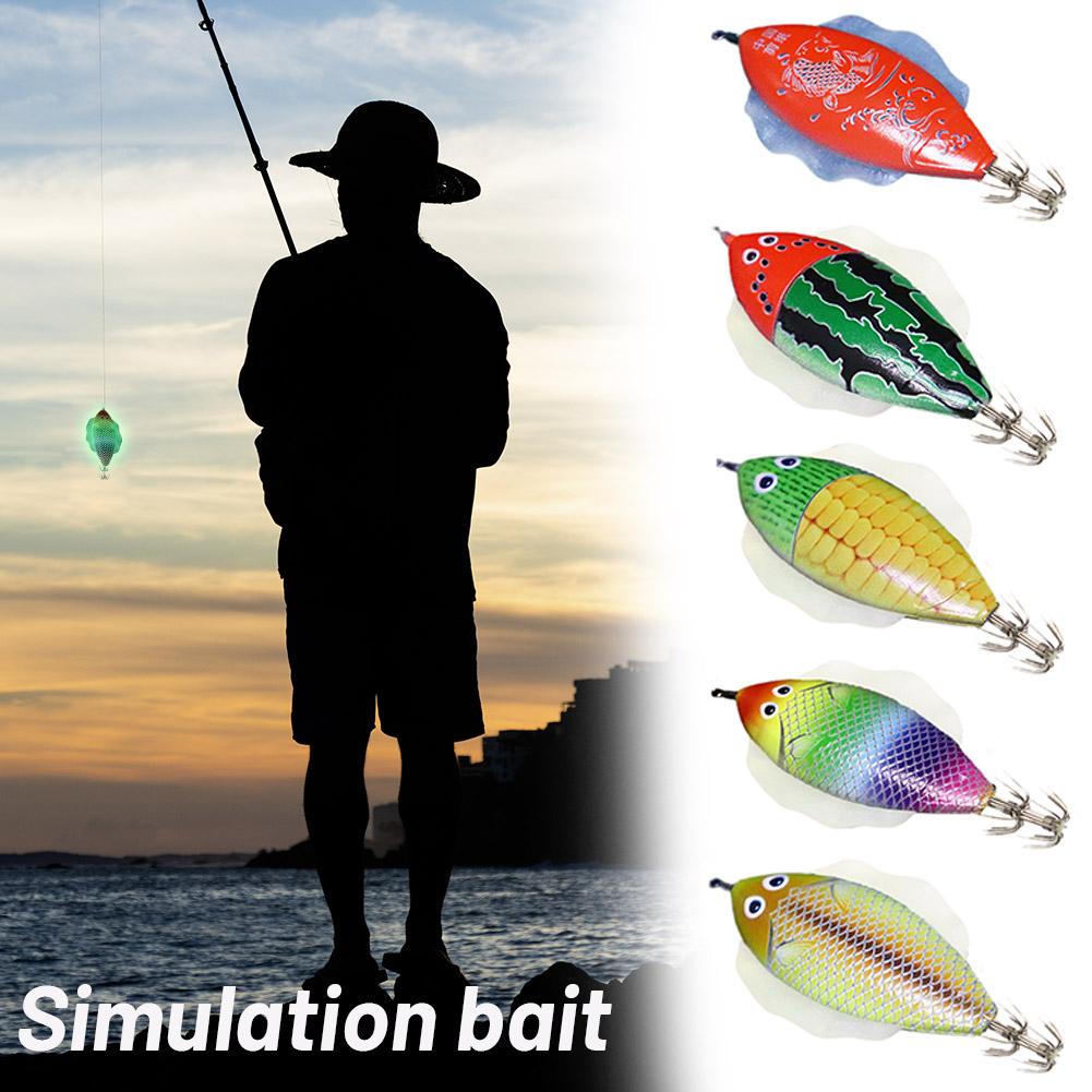thumbnail image 3 of Wartleves AS Hard Bait Glow Shrimp Hook Real como pez Coronas 14g/11cm Squid Jigs Sea н нэ, 3 of 7