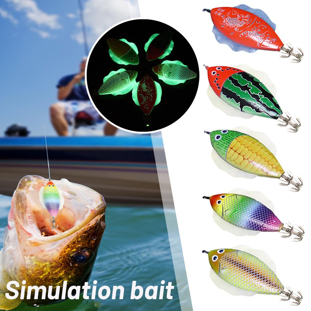 thumbnail image 2 of Wartleves AS Hard Bait Glow Shrimp Hook Real como pez Coronas 14g/11cm Squid Jigs Sea н нэ, 2 of 7