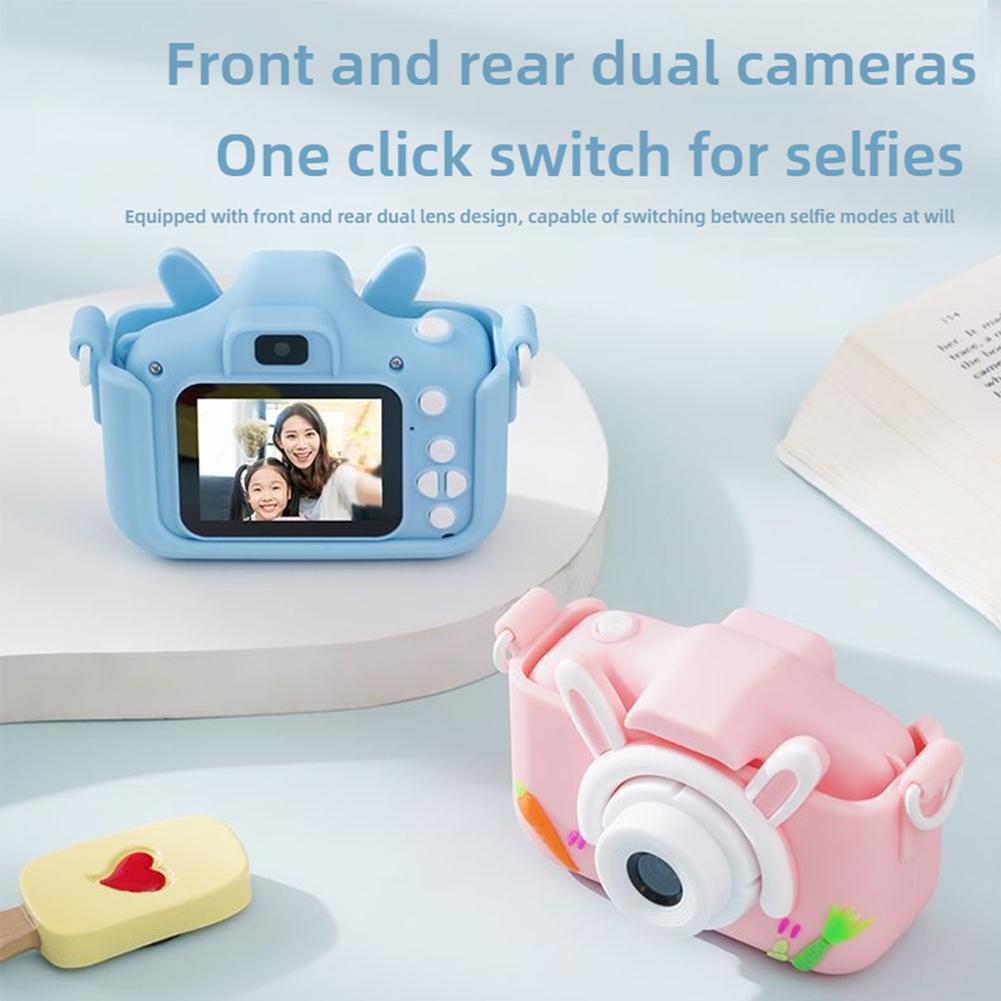 thumbnail image 3 of Ruifaya Cámara de juguete portátil para selfies HD 1080P con tarjeta SD de 32 GB para regalo de Navidad para niños;, 3 of 7