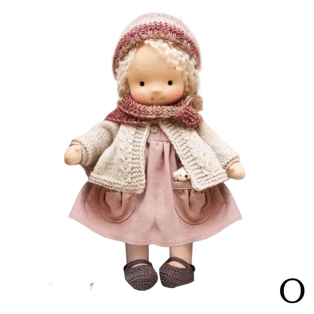 thumbnail image 4 of Wartleves Muñeca Waldorf hecha a mano, mini muñecas para vestir, mini linda muñeca nativa de esmalte;, 4 of 7