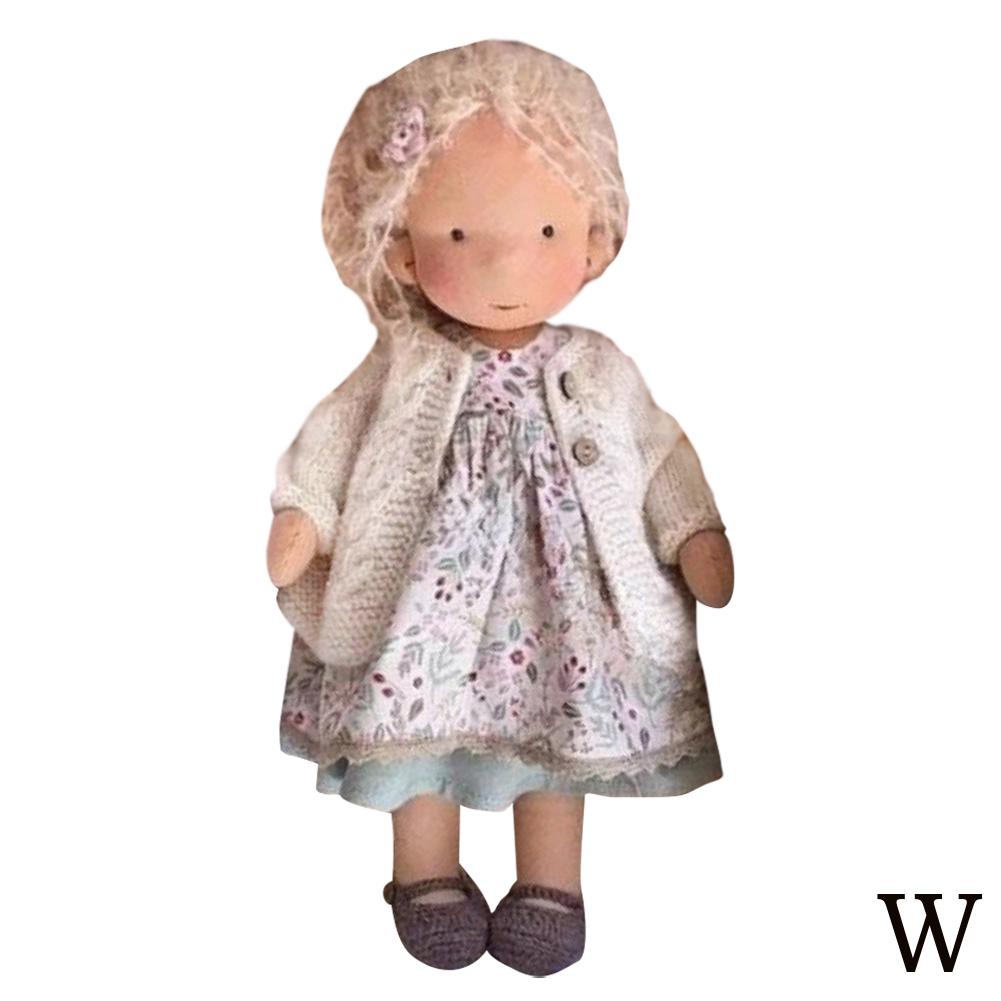 thumbnail image 5 of Wartleves Muñeca Waldorf hecha a mano, mini muñecas para vestir, mini linda muñeca nativa de esmalte;, 5 of 7