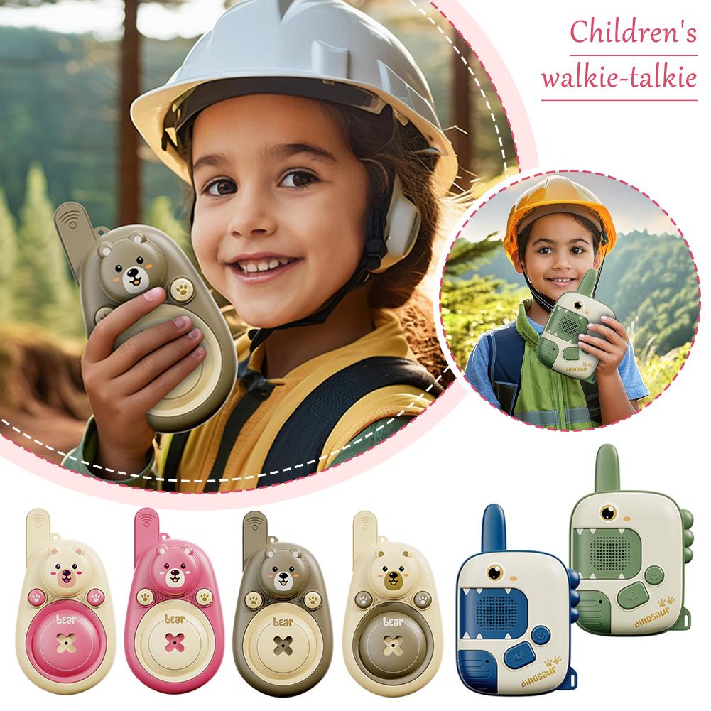 thumbnail image 3 of SGACAI Walkie Talkies para niños, juguetes para niños, walkie talkies de dinosaurio para niños, con cordón portátil, paquete de 2 lindos walkie talkies de dinosaurio, regalos de cumpleaños para niñ, 3 of 7