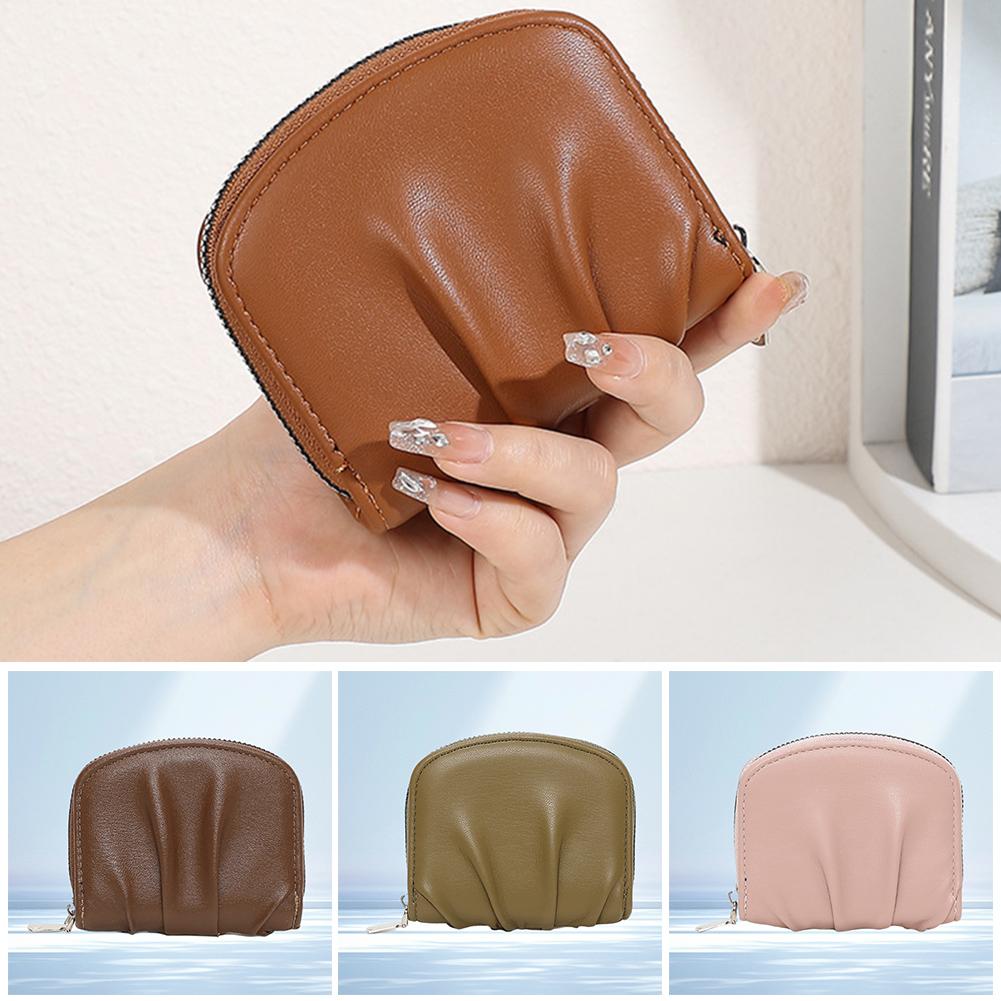 thumbnail image 2 of Wartleves Monedero pequeño y corto para mujer, cartera plegable de piel sintética para mujer, tarjetero y monedas, 2 of 7