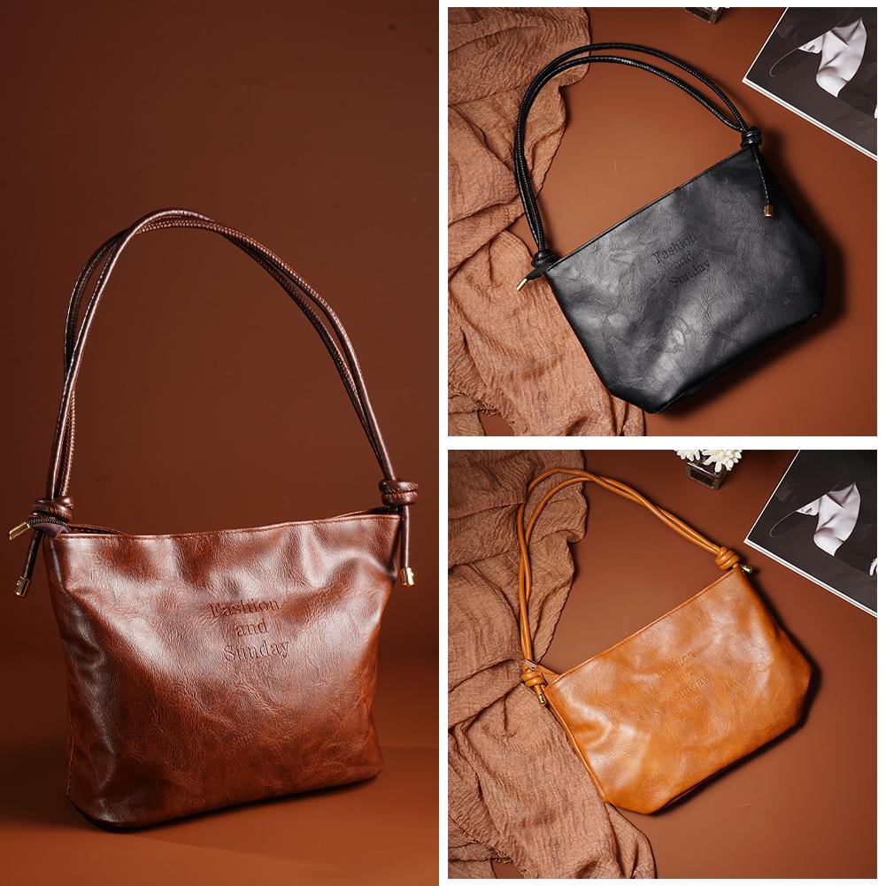 thumbnail image 3 of Ruifaya Bolso de hombro de moda coreana estilo Ins, sencillo, de terciopelo, para mujer, individual, D3P0, 3 of 7