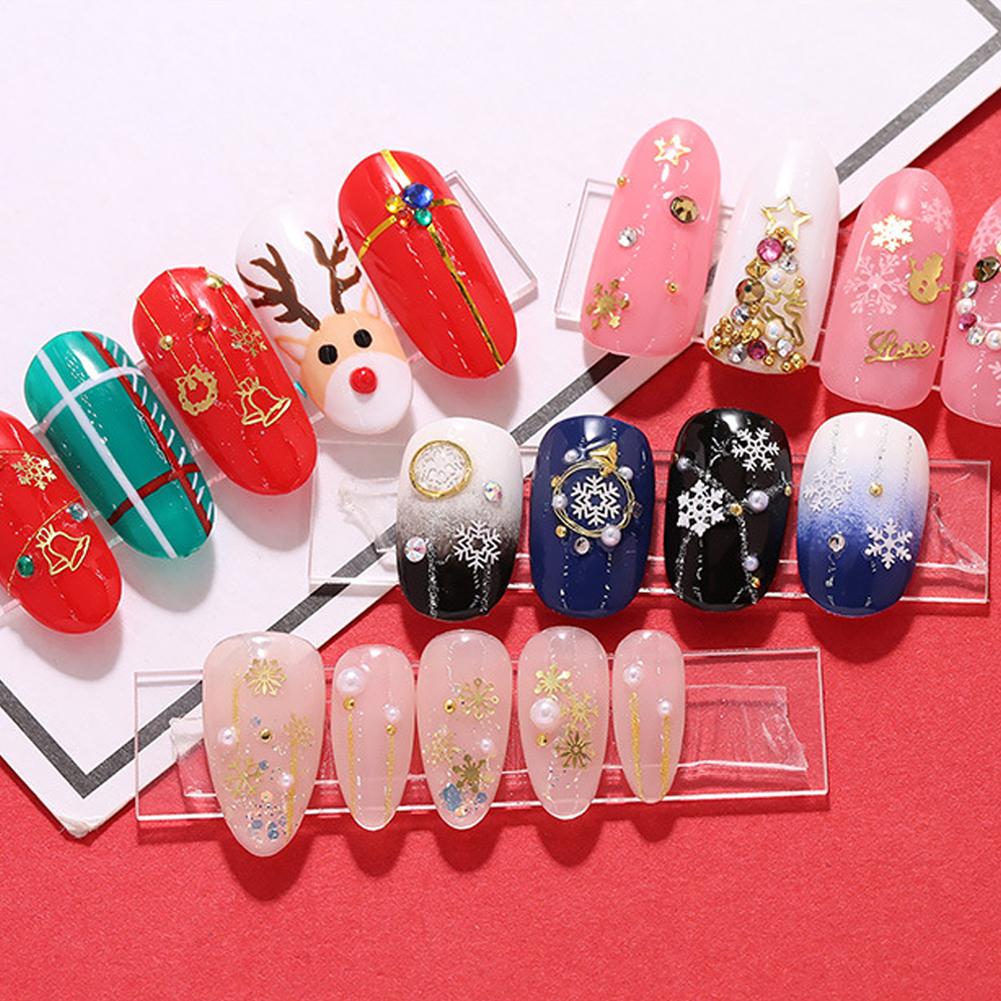 thumbnail image 3 of SGACAI Pegatinas navideñas para decoración de uñas, calcomanías con copos de nieve, decoración para uñas, 3 of 7