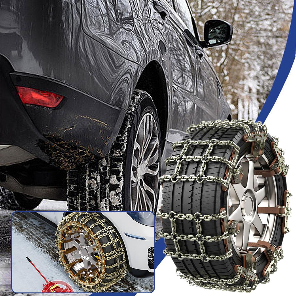 thumbnail image 3 of SGACAI Cadenas para neumáticos de nieve, cadenas para ruedas de tracción para neumáticos de automóviles, cadenas de engrosamiento de emergencia universales ajustables, cadenas reutilizables para ne, 3 of 7