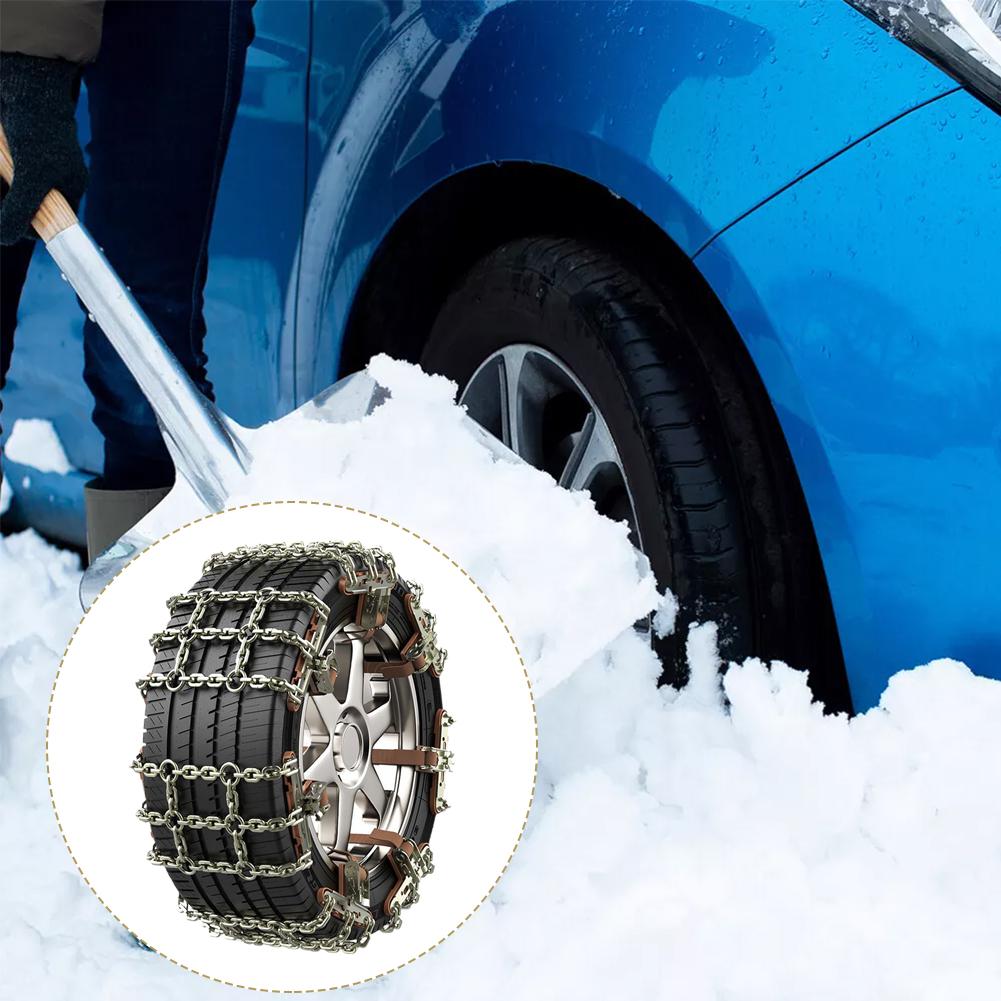 thumbnail image 2 of SGACAI Cadenas para neumáticos de nieve, cadenas para ruedas de tracción para neumáticos de automóviles, cadenas de engrosamiento de emergencia universales ajustables, cadenas reutilizables para ne, 2 of 7