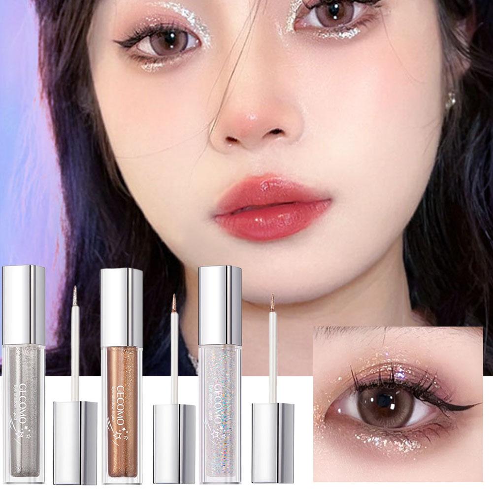 thumbnail image 3 of Ruifaya Sombra de ojos líquida Explosión perlada Iluminador instantáneo Sombra de ojos resaltadora, 3 of 7