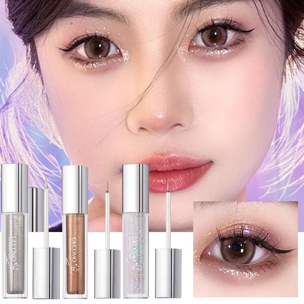 thumbnail image 2 of Ruifaya Sombra de ojos líquida Explosión perlada Iluminador instantáneo Sombra de ojos resaltadora, 2 of 7