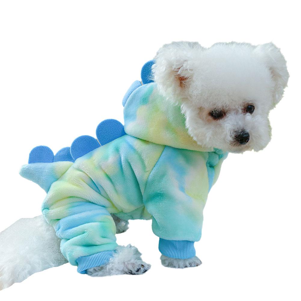 thumbnail image 5 of SGACAI Ropa para perros, sudaderas con capucha de dinosaurio cálidas de invierno, mono, suéter, abrigo, 5 of 7