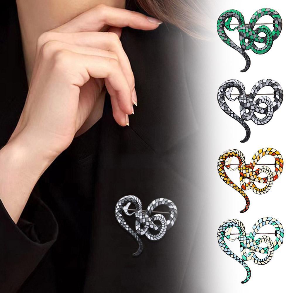 thumbnail image 2 of SGACAI 1X Broches de mujer Broches de serpiente Personalidad Hombres NUEVOS Mujeres y Reino Unido, 2 of 7