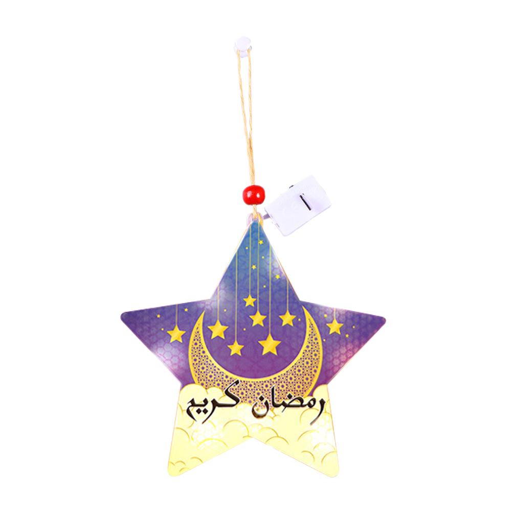 thumbnail image 4 of Ruifaya Ainiupi Ramadan Eid Star Light, decoración de fiesta de Eid de estrellas, pancarta colgante de Eid, decoraciones de serpentinas, suministros para fiestas de cumpleaños y bodas islámicas, 4 of 7