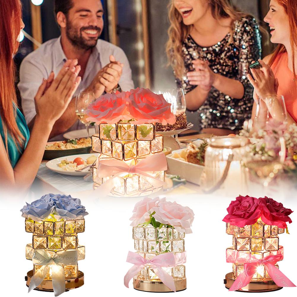 thumbnail image 3 of SGACAI Lámpara de cristal para mesita de noche, pequeña luz de noche para dormitorio, aromaterapia, 3 of 7
