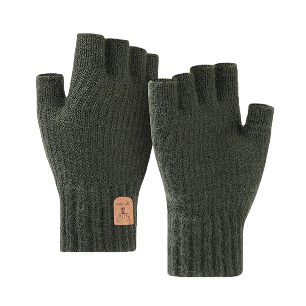 thumbnail image 4 of Ruifaya Guantes sin dedos, guantes de medio dedo, guantes de punto cálidos de invierno;, 4 of 7