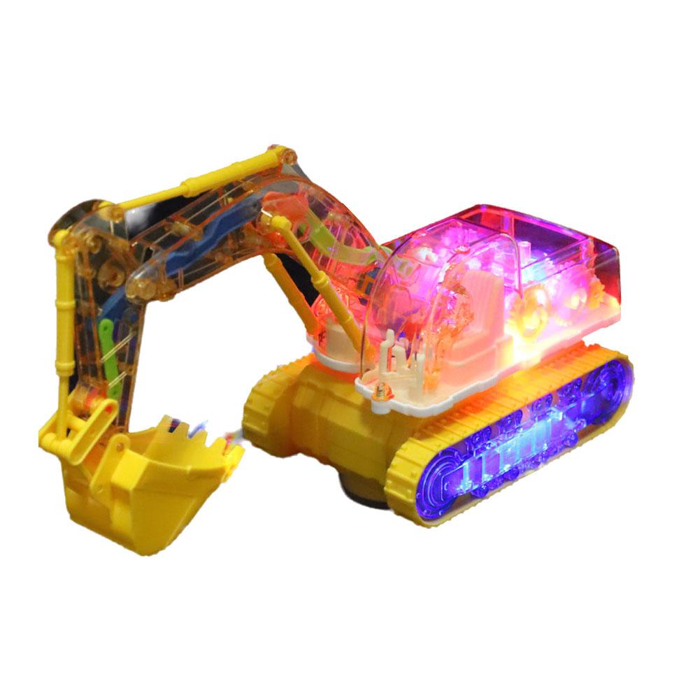 thumbnail image 5 of Ruifaya Excavadora de juguete con música y luz para divertirse, juguetes de construcción con excavadora, 5 of 7