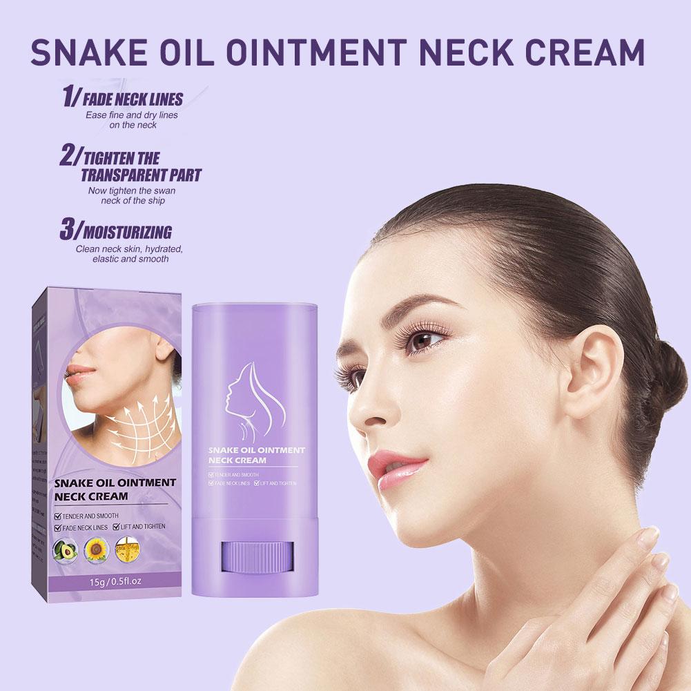 Snake Oil Ointment Neck Care Stick,Tighten Lift Neck Stick for