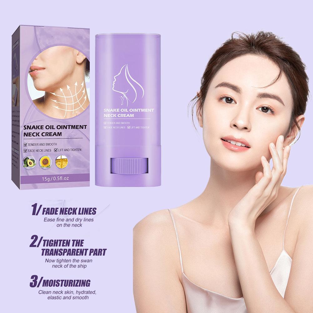 Snake Oil Ointment Neck Care Stick,Tighten Lift Neck Stick for