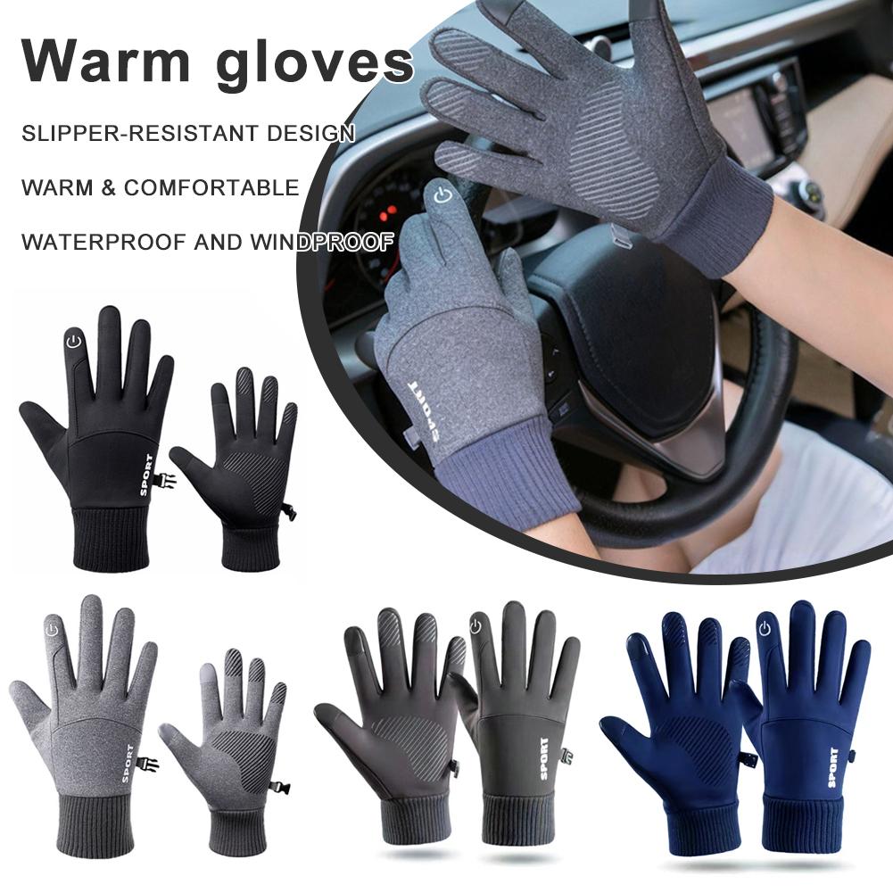 thumbnail image 2 of Wartleves Guantes de invierno cálidos, térmicos, resistentes al viento, para esquí, para clima frío, tamaño A4, 2 of 7