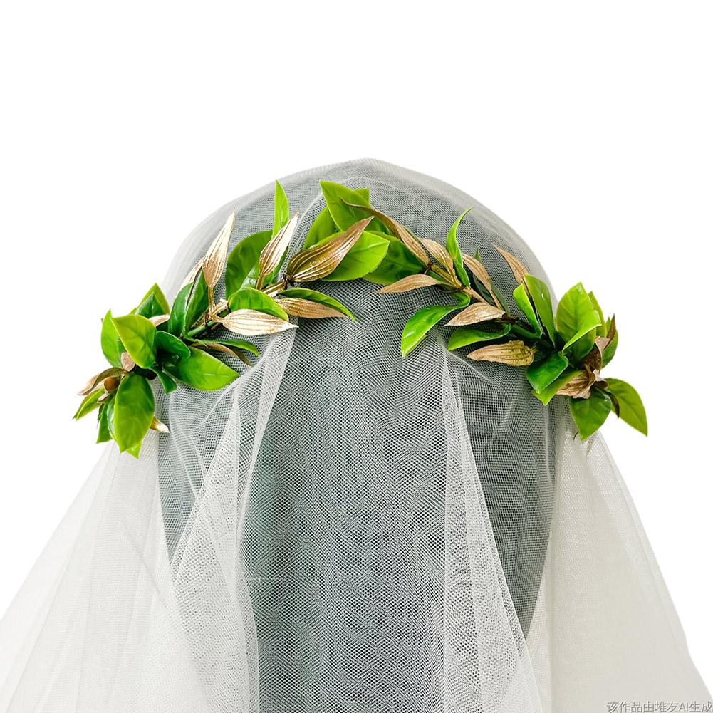 Green King Headband Wreath Handmade Garland Headband Bride L0N7 | eBay