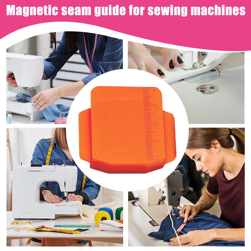 Sewing Guide 5 Pack Magnetic Seam Guide For Sewing Machine, Magnetic Seam Guide, Upgraded Polygonal Multifunctional Hemmer Gauge With Magnetic Seam Prym Magnetic