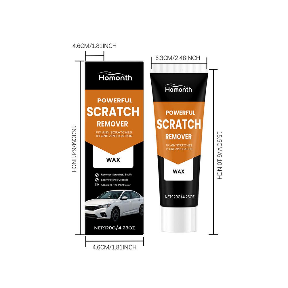 Cire Efface Rayures 60ml – Kit Réparation Rapide Pour Rayures Légères, Avec éponge Et Serviette, Pour Voiture Et Moto