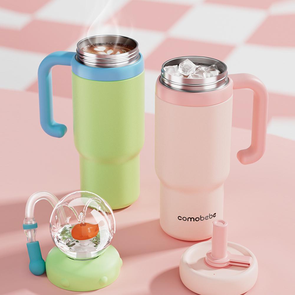 Whale Fountain Tumbler Stainless Steel With Handle 2025 Drinking