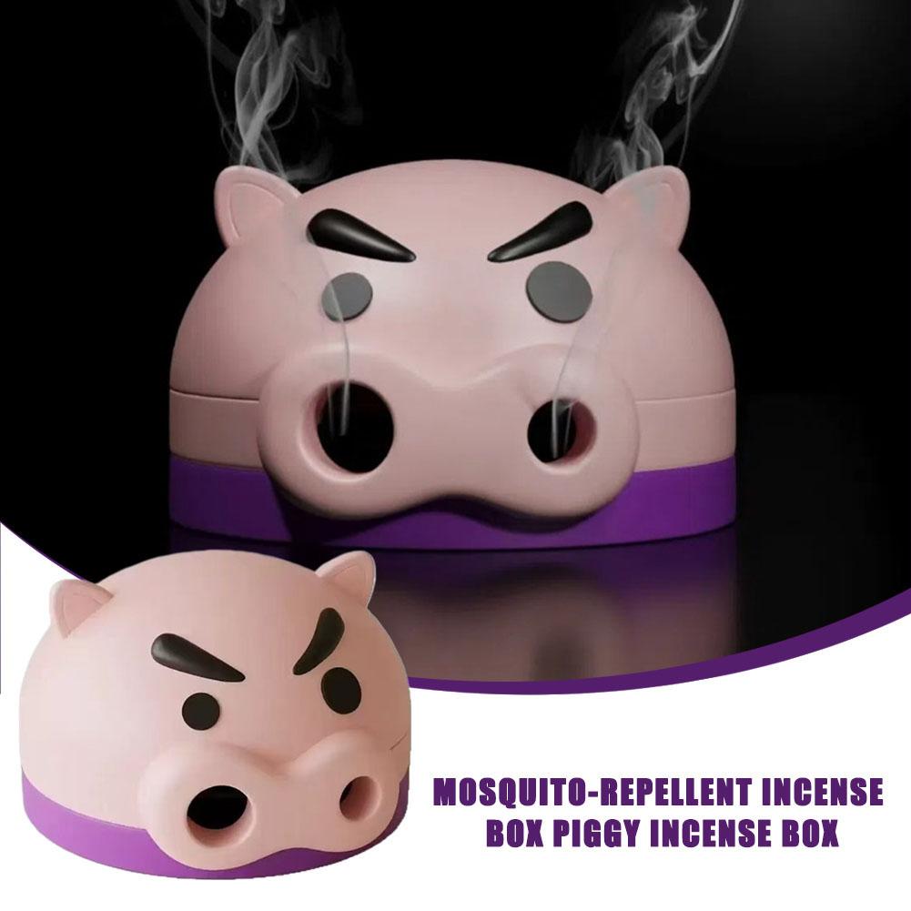 Description Picture 6 of itemFat And Chubby Mosquito-repellent Incense Box Piggy Incense Box Fashion Anti-Mosquito Mosquito Repellent Incense Burner