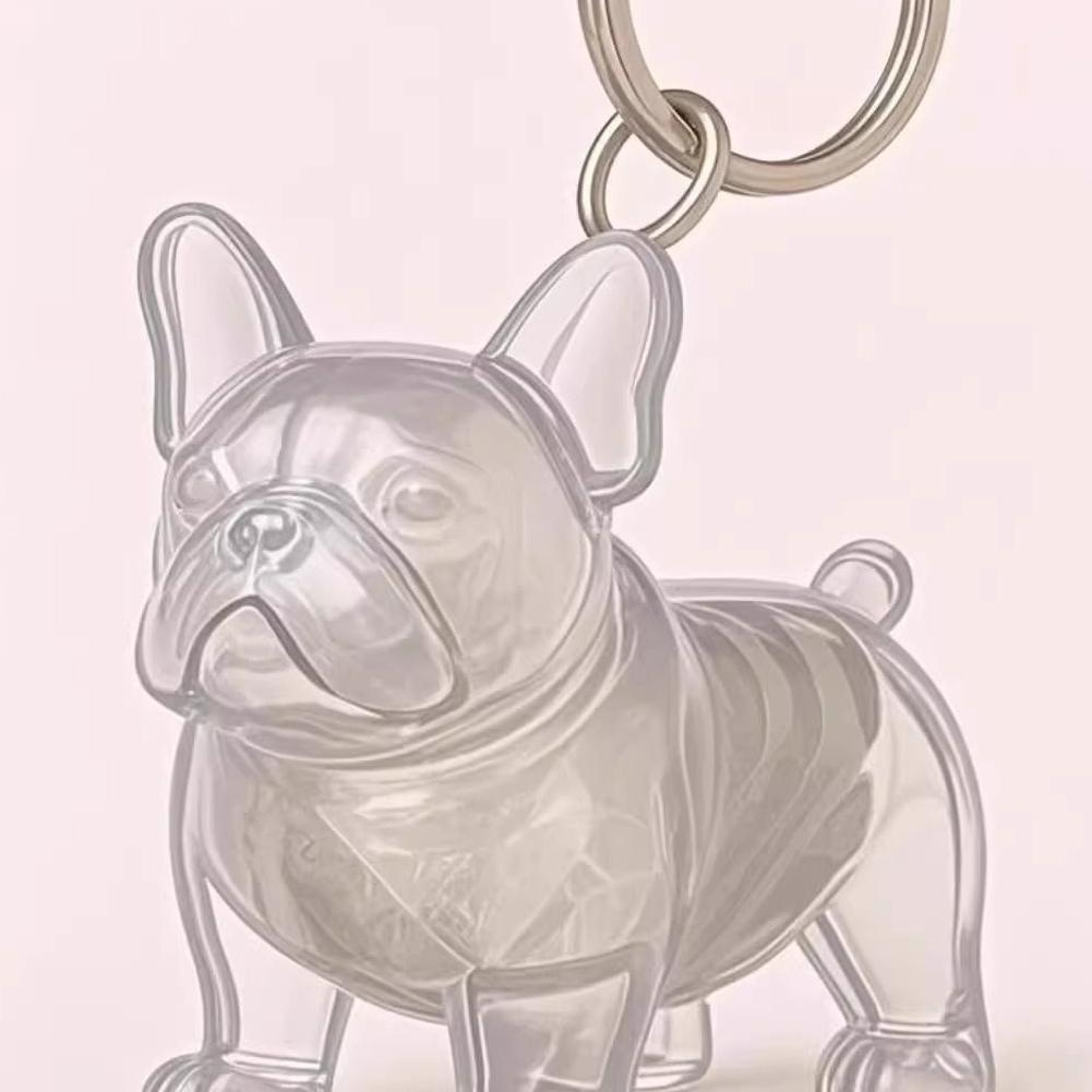 Bouteille Porte-clés Pour Récupérer Les Poils De Chat/Chien - Pendentif Transparent Mignon - Souvenir Animal - 2