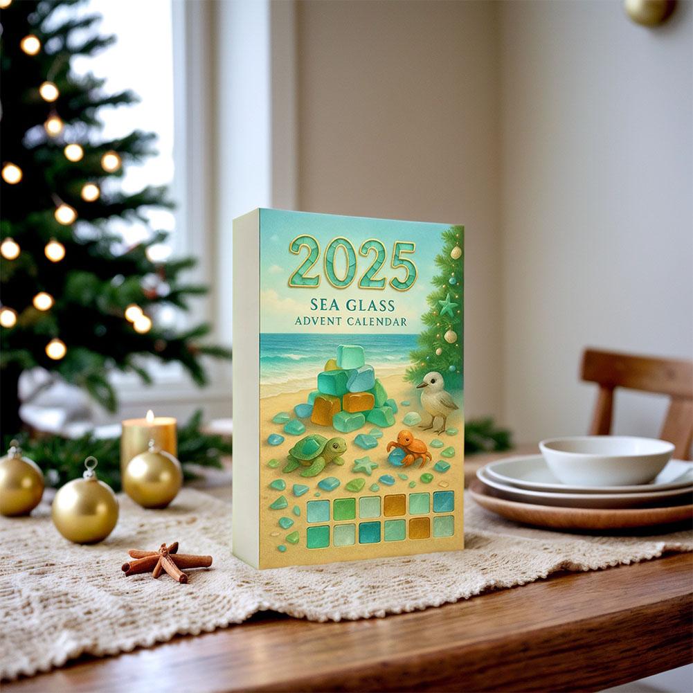 Stunning Sea Glass Christmas Tree Ornament - Holiday Decor