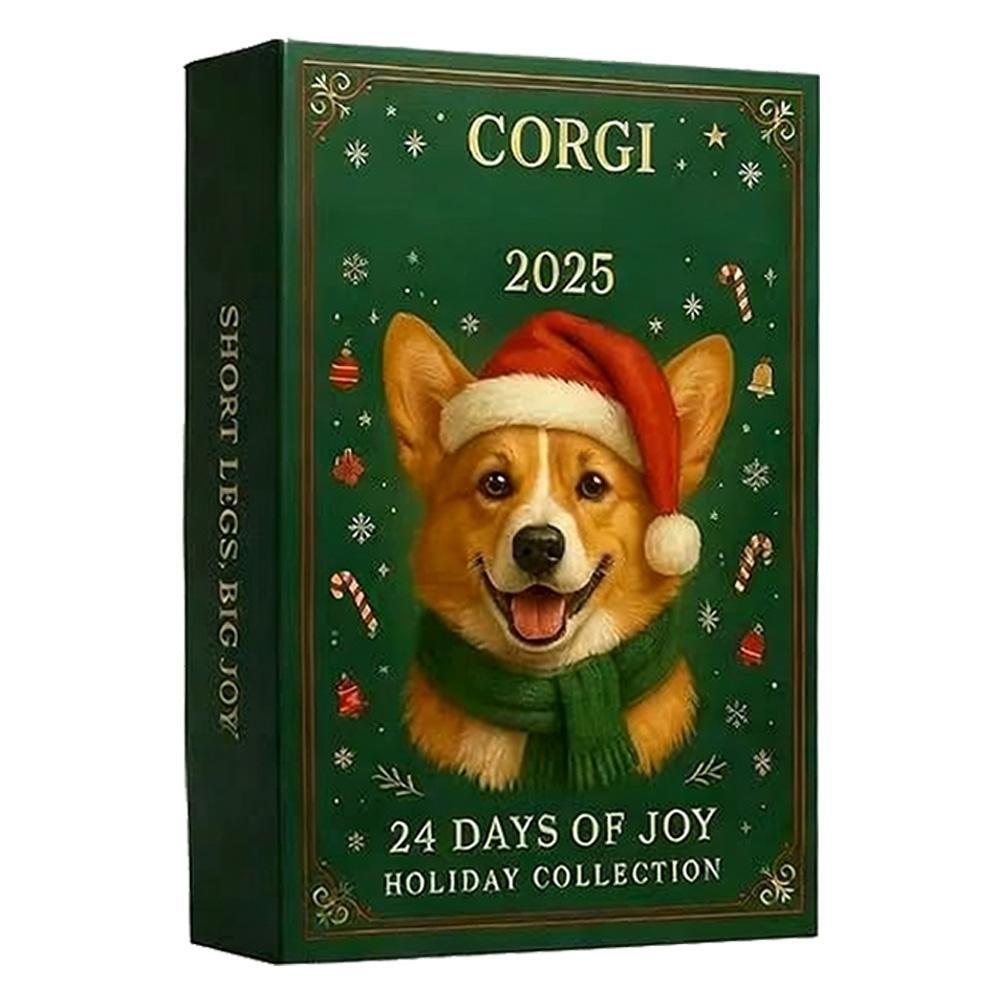 2025 Corgi Christmas Advent Calendar Box 24 Flat Corgi t Pendan