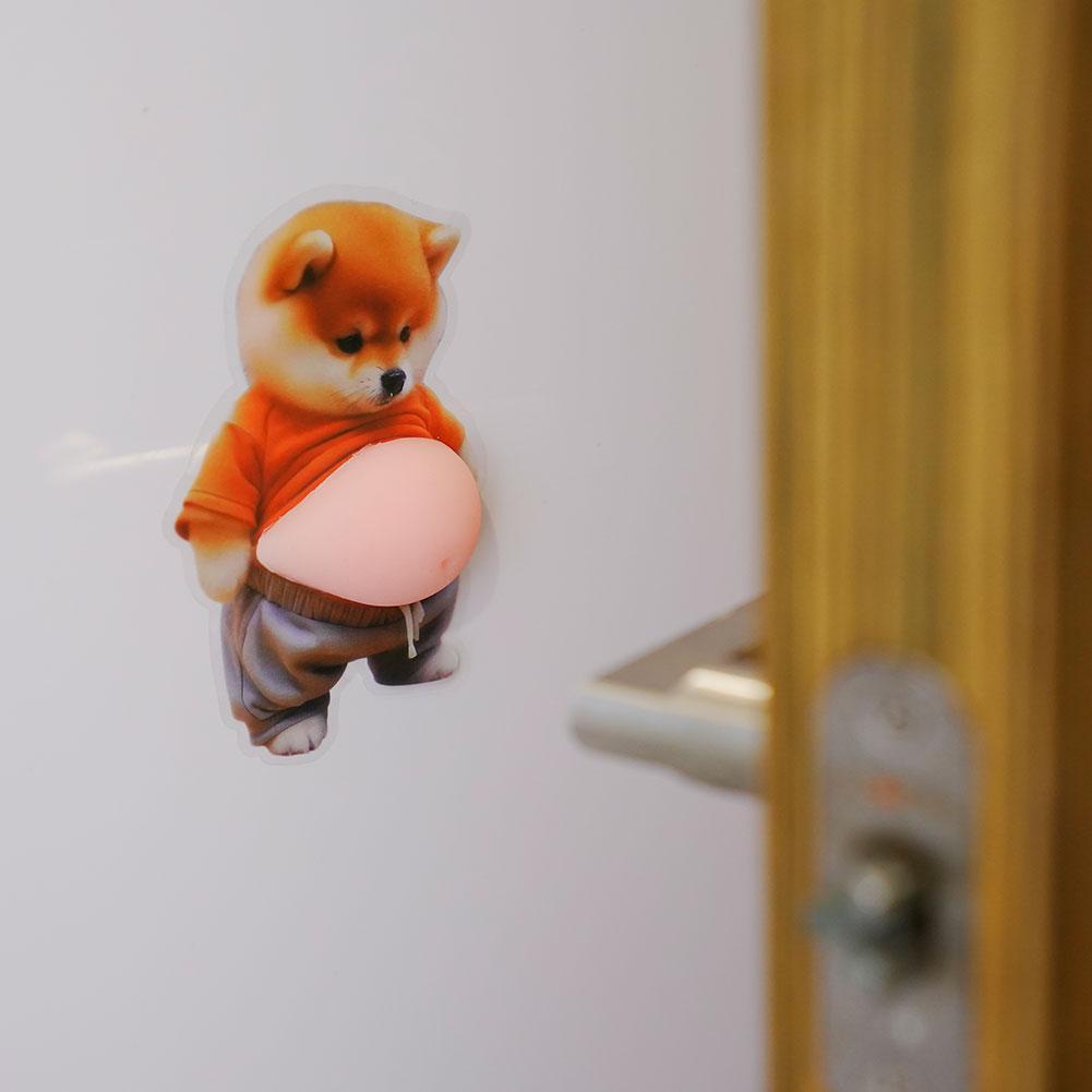 Cute Puppy 3D Puffy Stickers, Squeezeable 3D Soft Cute Belly Dog Stickers for Phone Case Notebook Scrapbooking DIY Decoration