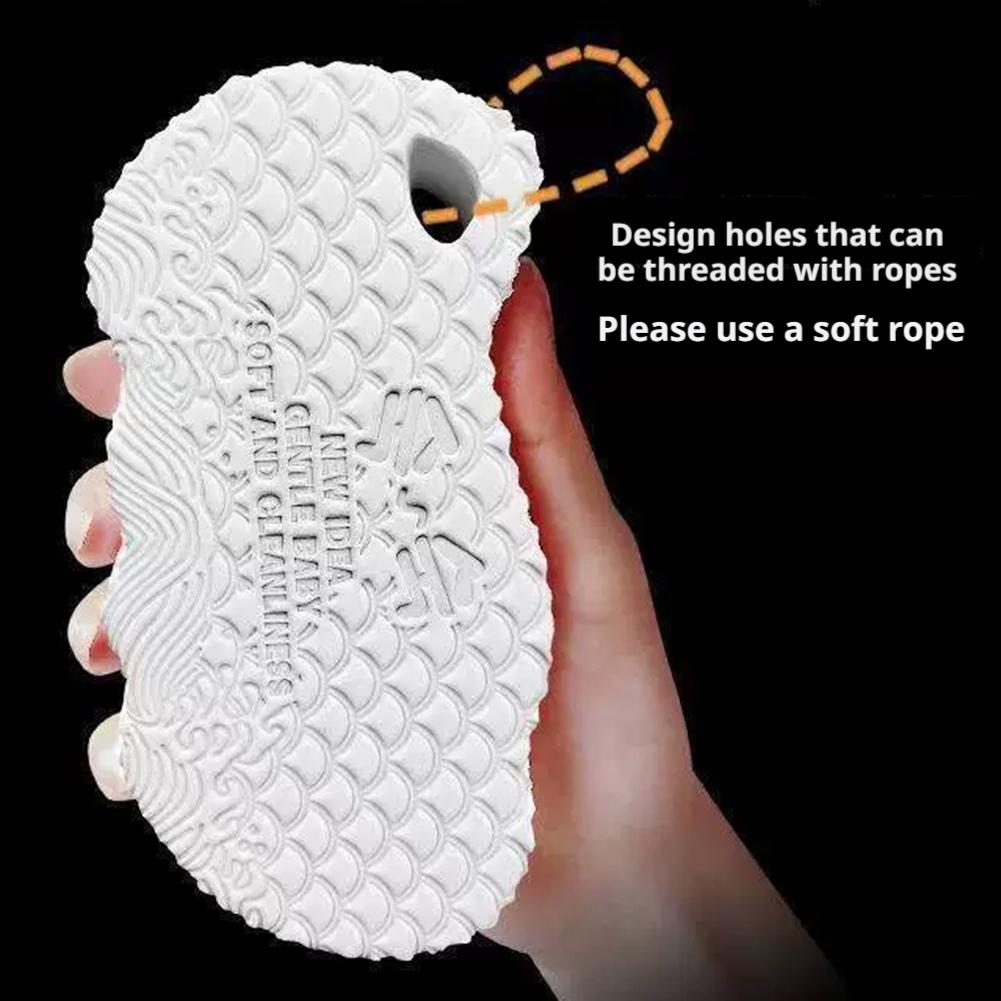 Exfoliating Sponge - Soft Bath Sponge Body Scrub 3D Radiant Skin Exfoliating Bath Sponge, Remover Dead Skin, Skin Friendly