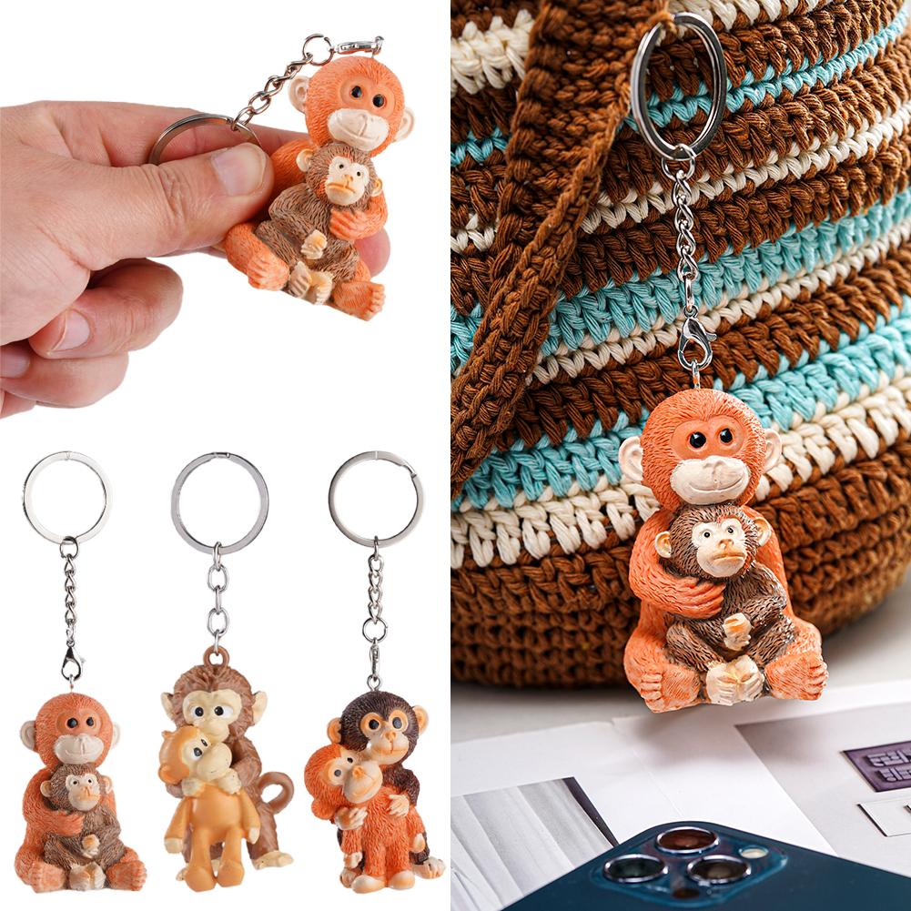 Protect Punch The Monkey resin keychain