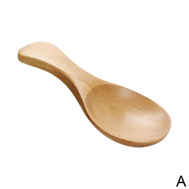 Ruifaya Cuchara de madera pequeña de 8,5 cm para condimentar miel, café y sal