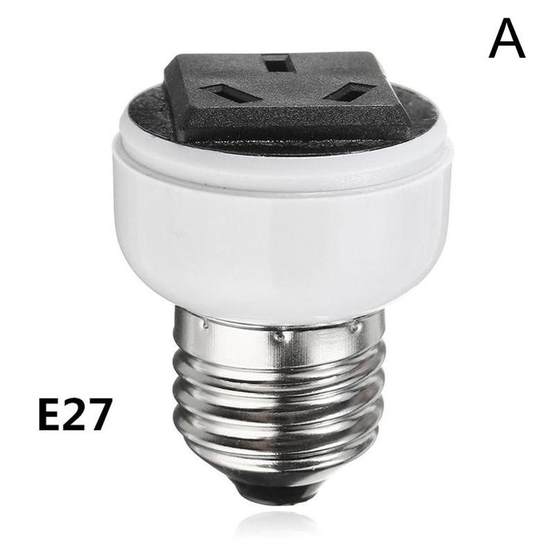 Ruifaya Portalámparas E27 con tornillo para bombillas, conversión a hembra UE-EE. UU., HOT O 2Dღ