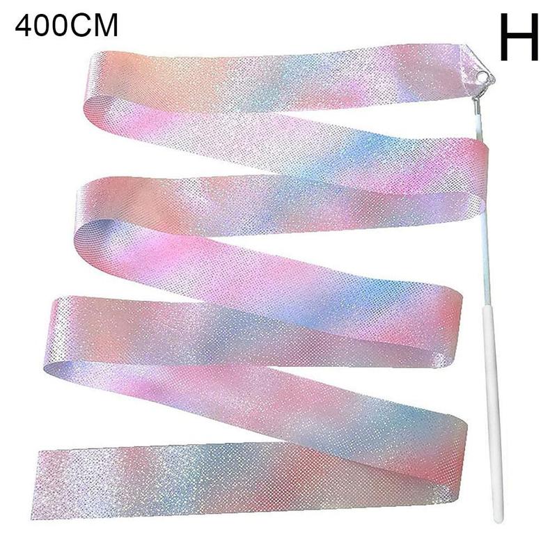 thumbnail image 1 of SGACAI Barra de arte rítmico con cinta de baile de estrellas intermitentes Arco iris / 2M 4M ъ∫ кр .> б▲ ρκ гλ щ√, 1 of 7