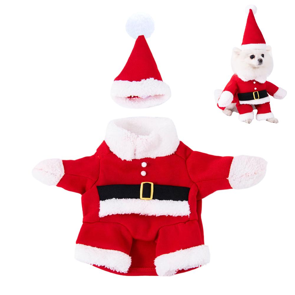 thumbnail image 1 of Ruifaya Traje de Papá Noel, abrigo para perro, ropa de invierno, lindo disfraz de cachorro para Navidad♯, 1 of 7