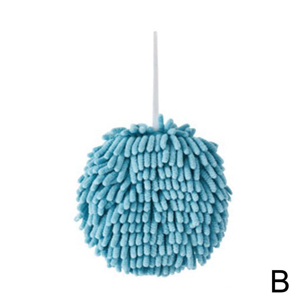 thumbnail image 1 of Ruifaya Juego de 4 toallas de mano de chenilla Ruifaya: toallas colgantes ultraabsorbentes de secado rápido para cocina y baño, toallas esponjosas de 6,8 pulgadas con lazo para toalla en 4 colores, 1 of 7