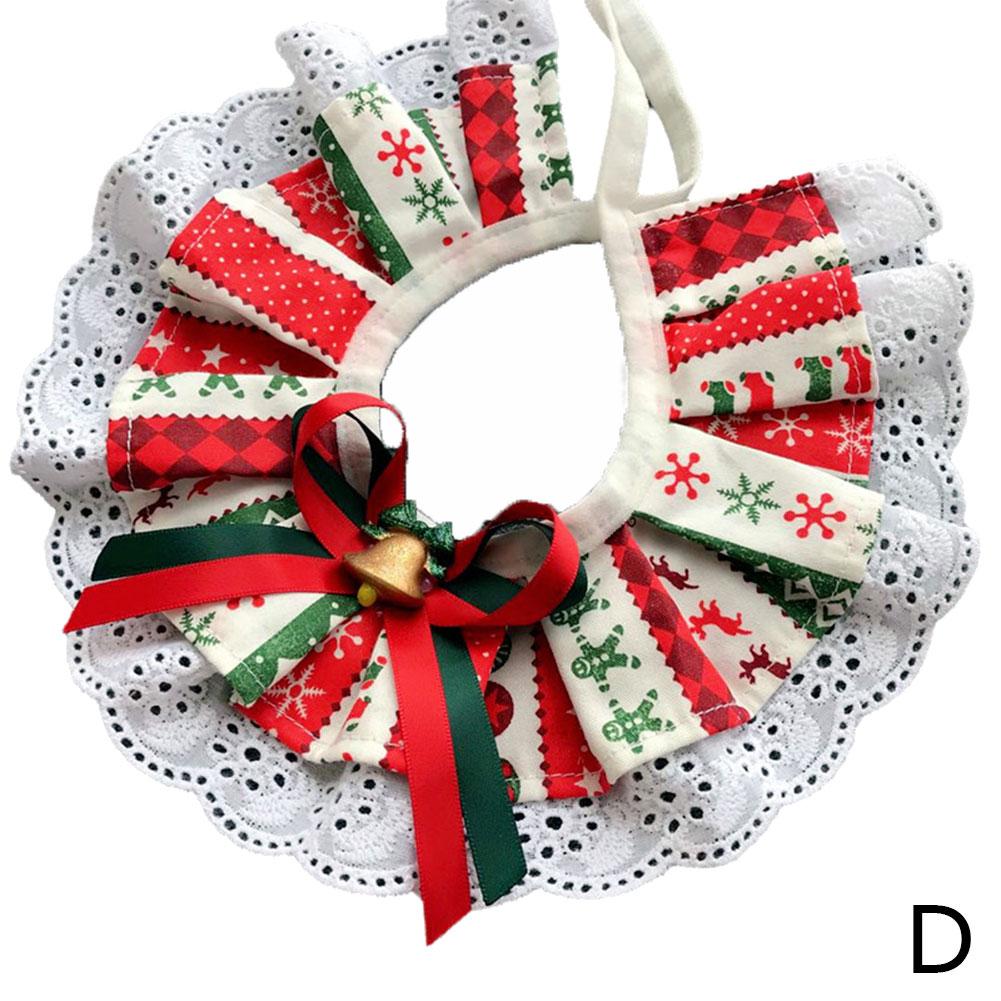thumbnail image 1 of Ruifaya Babero ajustable para mascotas con lazo navideño creativo para perros y gatos, 1 of 7
