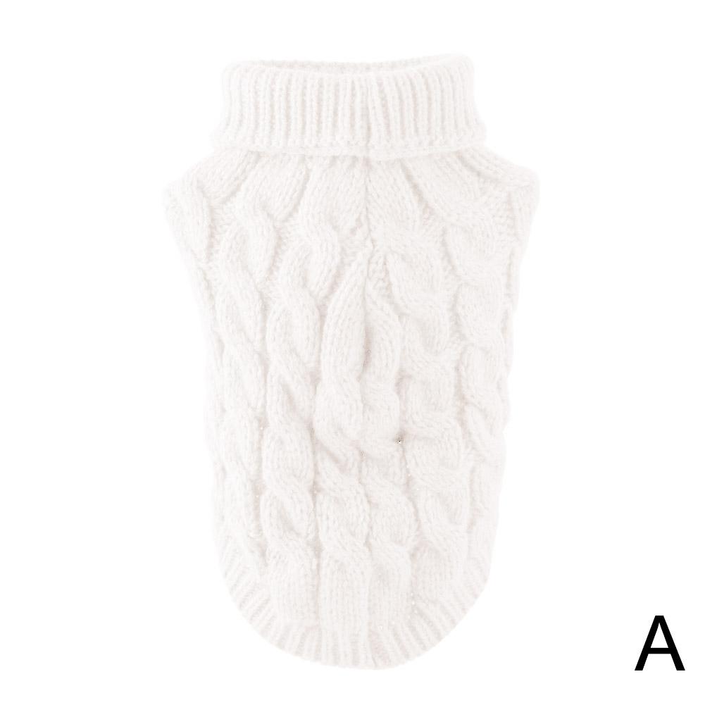 SGACAI Ropa para mascotas de otoño e invierno Suéter de punto de cuello alto informal y cálido C ✨s