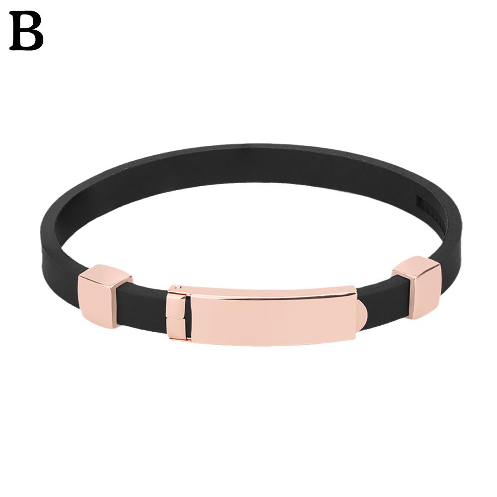 Wartleves Pulsera deportiva antiestática ajustable con correa de silicona y eliminador de estática