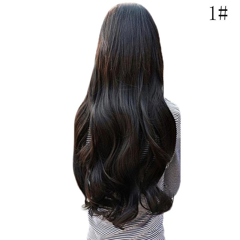 Wartleves Pelucas de maquillaje de belleza con clip de una pieza para mujeres onduladas Q7Y6 Str New K5